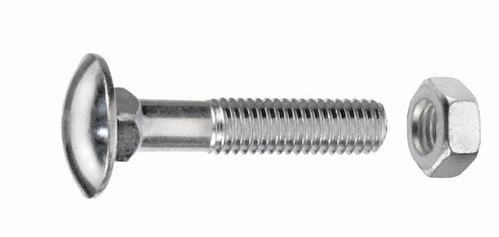 Connex Schlossschrauben M6 x 40 mm, Edelstahl, DIN 603, 1000 g, KL4540640 Silber, M6 x 40 mm