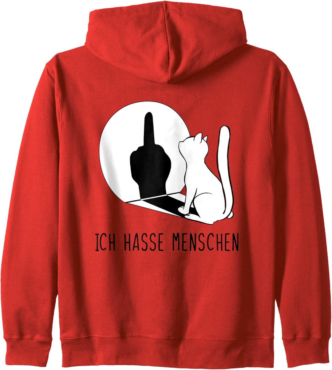 Katzenpulli I Hate People Katze Ich Hasse Menschen Kapuzenjacke