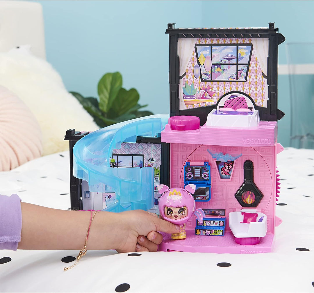 Zoobles Magic Mansion Transforming Playset with Exclusive Z-Girl Collectible Figure, Kids Toys for G