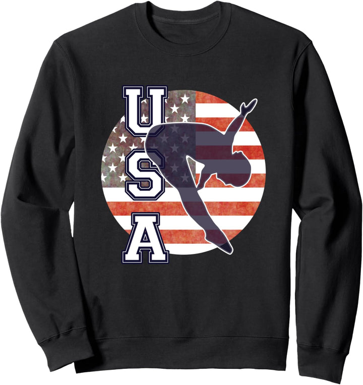 USA Diving American Flag Springboard Platform Team Athlete Sweatshirt