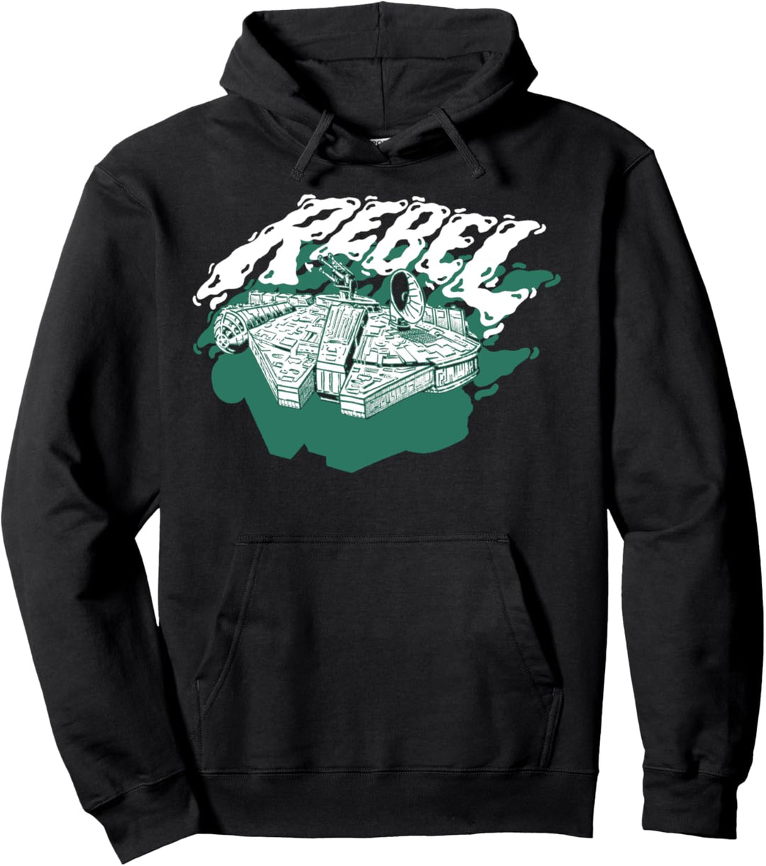 Star Wars Rebel Falcon Grunge Poster Pullover Hoodie