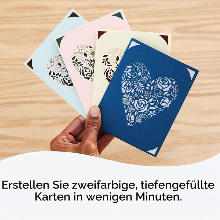 Cricut Insert Cards | Prinzessin | 12,1 cm x 12,1 cm (Cricut -Grösse S40) | 35-Pack | Zur Verwendung