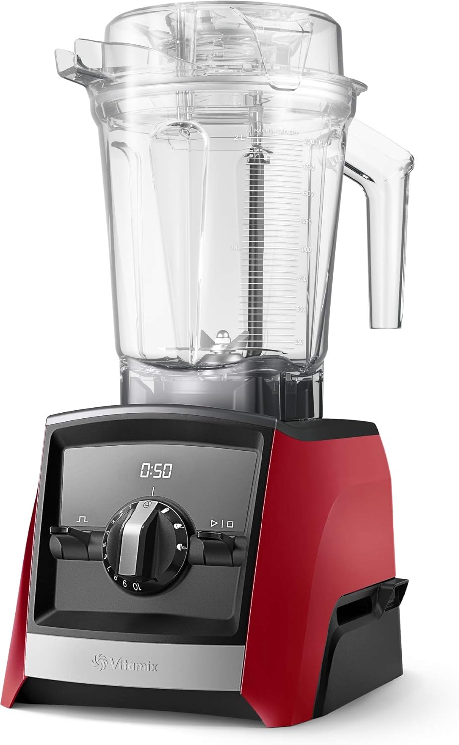 VITAMIX ASCENT 2500 ROT 3 automatische Programme und Geschwindigkeitswahlschalter 1-10 Rot, 3 automa