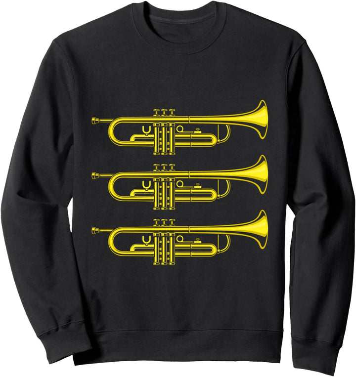 Trompete Blasinstrument Blasmusik Jazz Musiker Blasorchester Sweatshirt