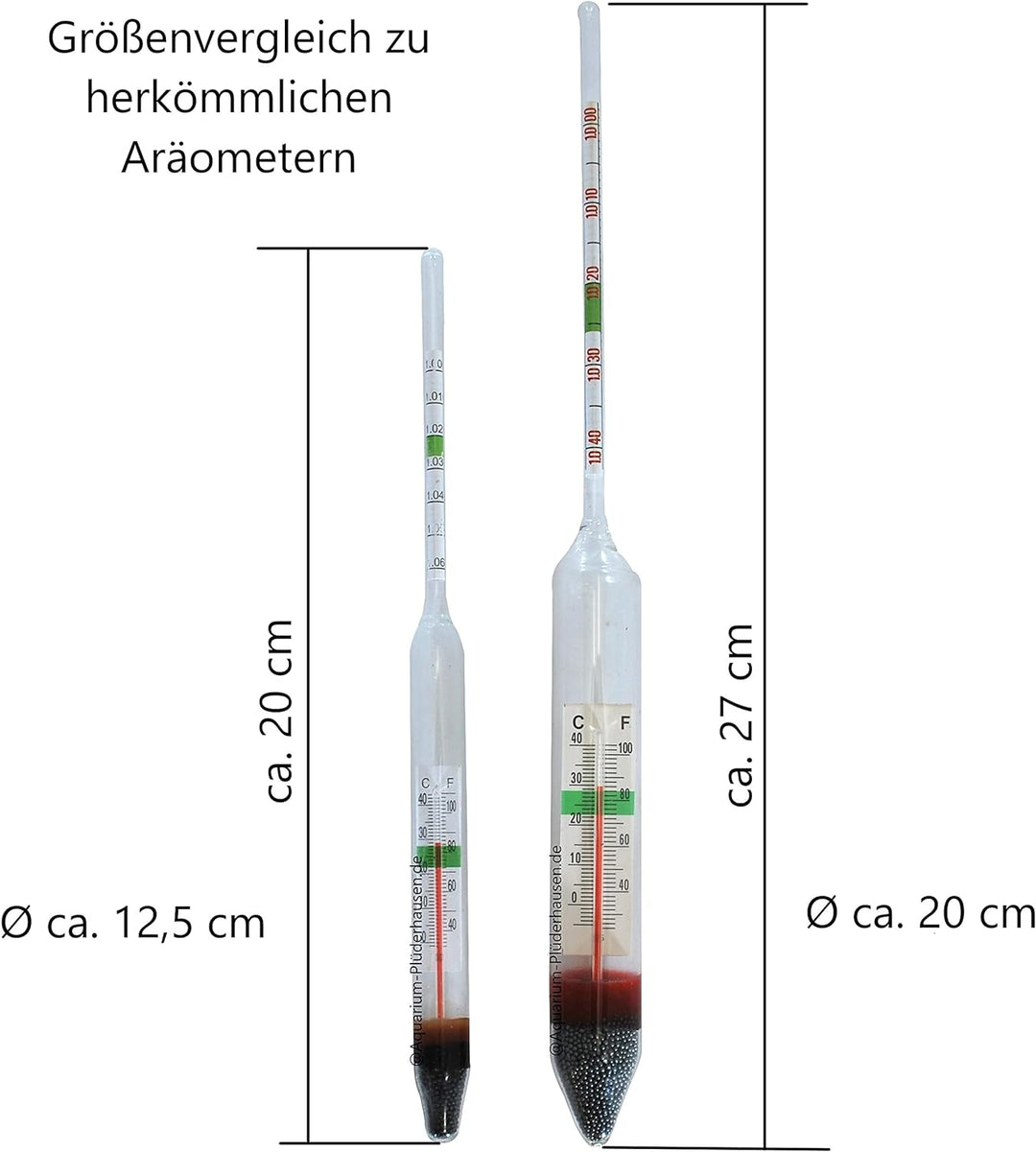 Aräometer,Dichtemesser,Salzgehaltmesser,Aquarium Hydrometer,Salzdichte,Salimeter