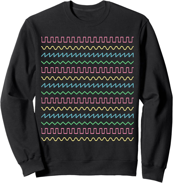 Synthesizer Waveform für Musiker Sweatshirt