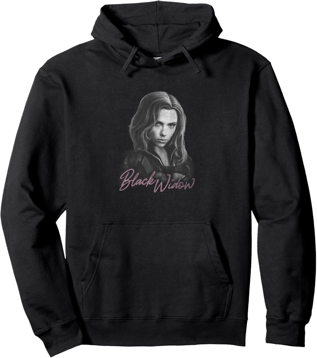 Marvel Black Widow Movie Monochromatic Portrait Pullover Hoodie