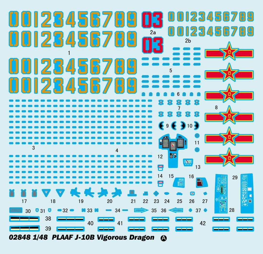 Trumpeter 02848 Modellbausatz PLAAF J-10B Vigorous Dragon