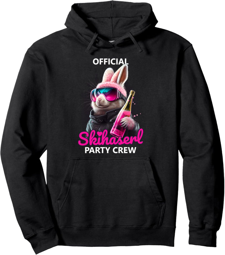 Skifahren Official Skihaserl Party Crew | Apres-Ski Pullover Hoodie