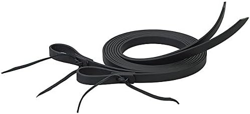Weaver Leather Brahma Webb Split Zügel Schwarz, Schwarz