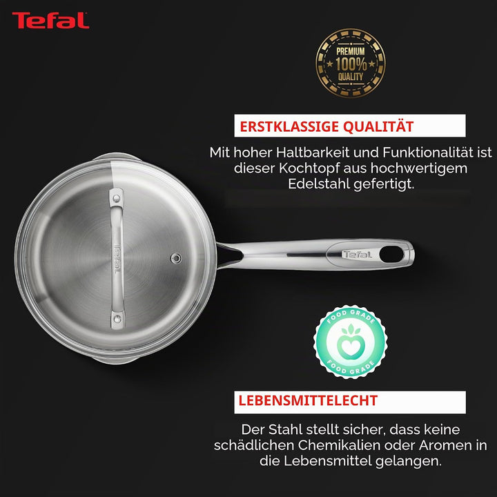 TEFAL DUETTO+ G7192355 Saucepan Round Edelstahl