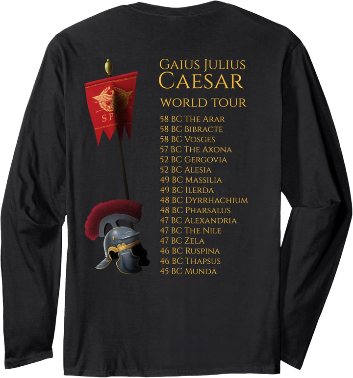 Julius Caesar World Tour - Römischer Adler Legionär Aquila SPQR Langarmshirt