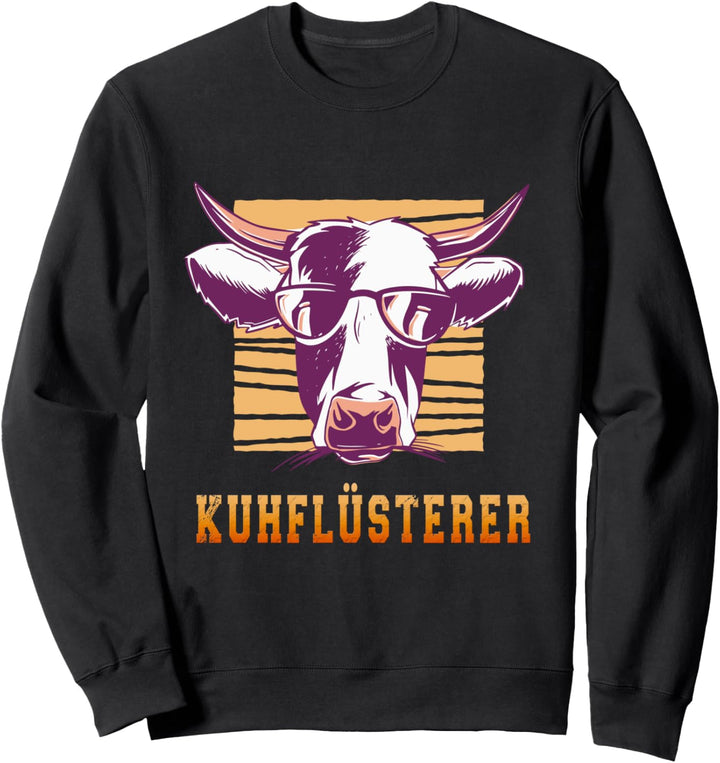 Kuhflüsterer Landwirt Züchter der mit den Kühen Spricht Sweatshirt