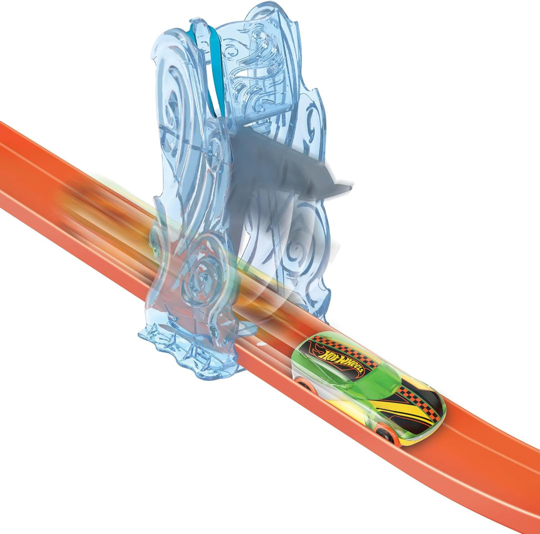 Hot Wheels Track Builder Freier Fall Starterbox - Wind- und Schwerkraft-Set, modulare Aufbewahrungsb