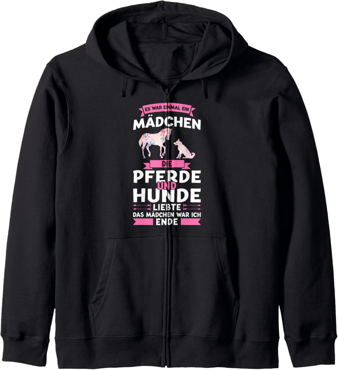 Hunde Pferde Mädchen Kapuzenjacke