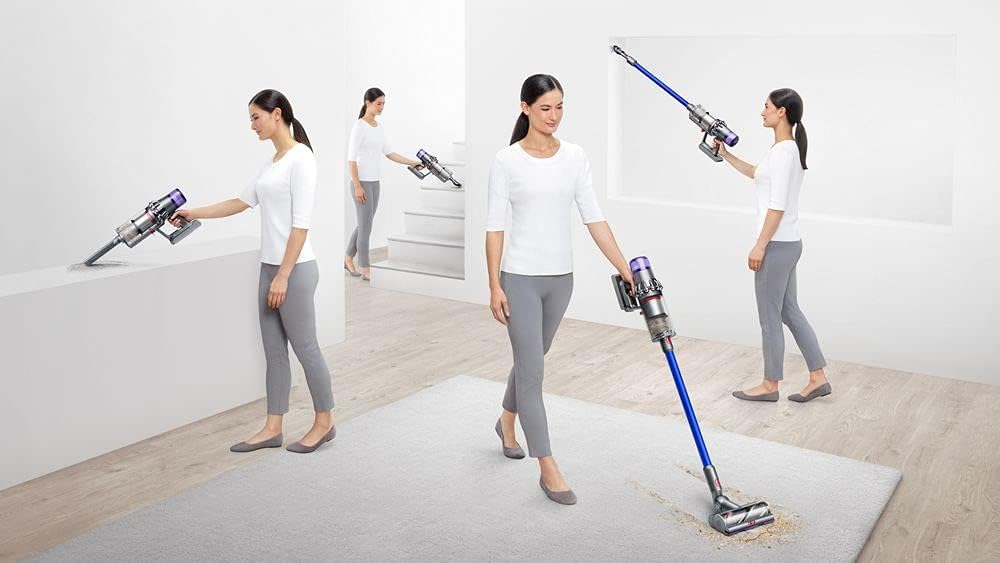 Dyson, Beutellos, DYSV11TORQUEDE, Stielstaubsauger, Silber, 0.76 liters, 82 Dezibel