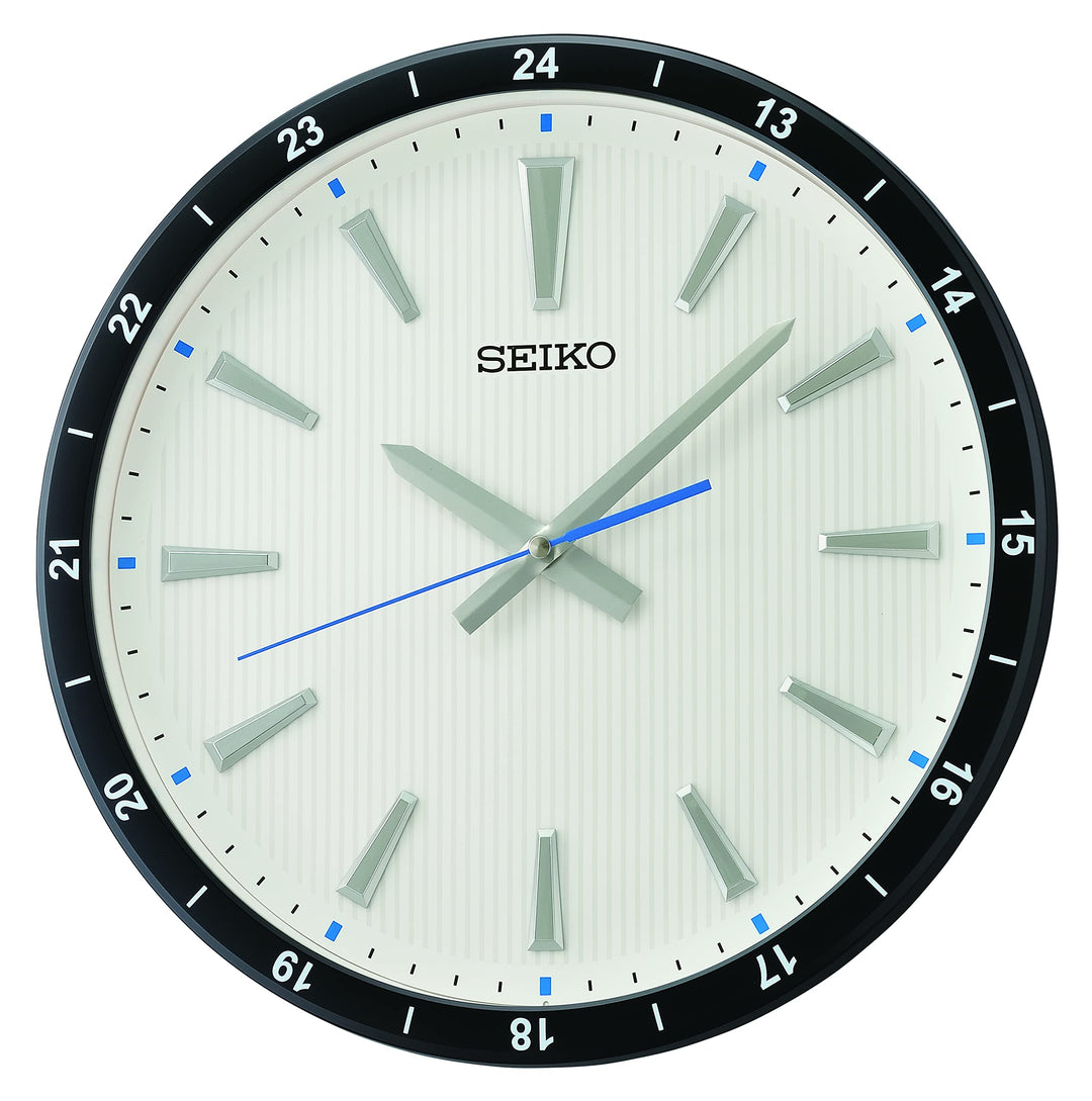 Seiko Clock Wanduhr analog schwarz-weiss QXA802J Standard Schwarz-weiss, Standard Schwarz-weiss