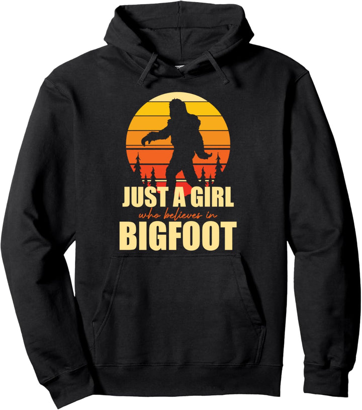 Sasquatch Mythos Kryptid Folklore Bigfoot Mädchen Pullover Hoodie