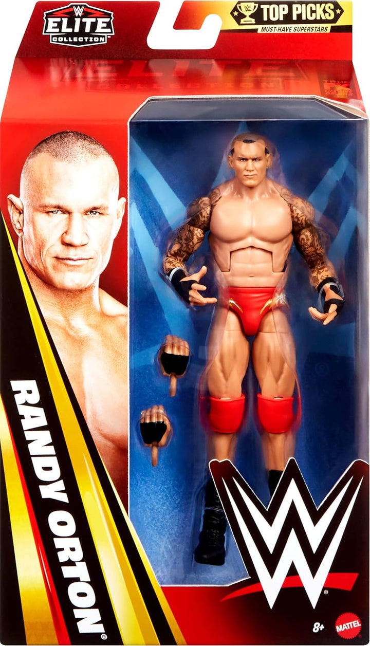 Mattel WWE Elite Collection Top Picks, Set mit Actionfigur und Zubehörteilen, ca. 15 cm grosse Samme