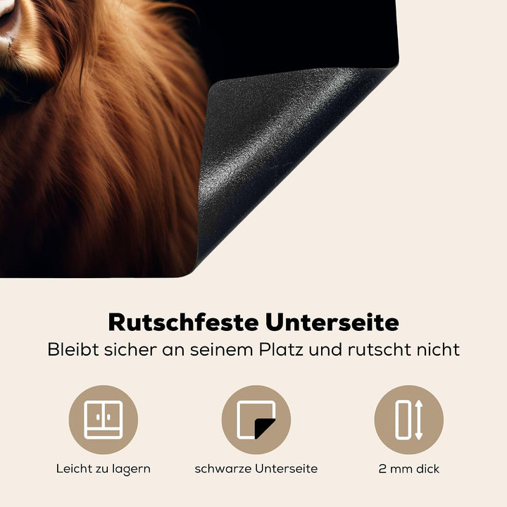 Herdabdeckplatte 70x52 cm Einteilig Induktionsmatte Küche Abdeckung Ceranfeld Herd Abdeckplatte Deko