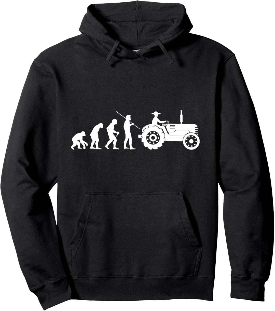 Traktor Landwirt Evolution Geschenk Agrar Bauernhof Stall Pullover Hoodie