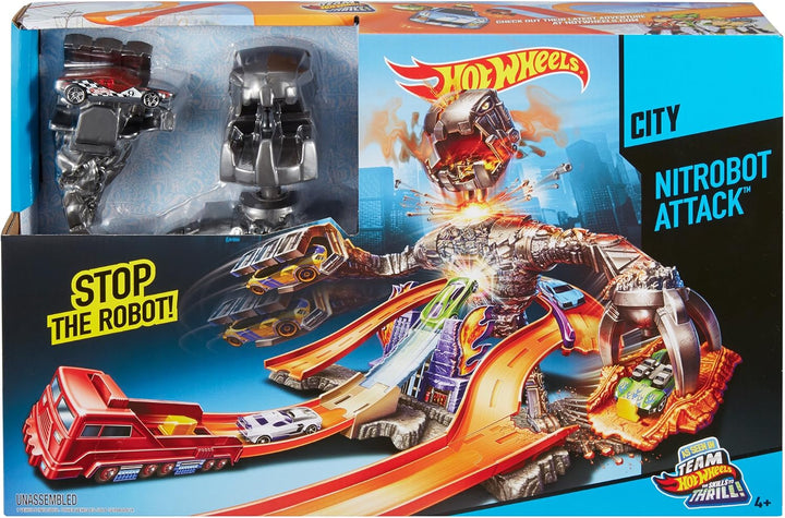 Hot Wheels Mattel CDR06 - Nitrobot-Attacke Spielset
