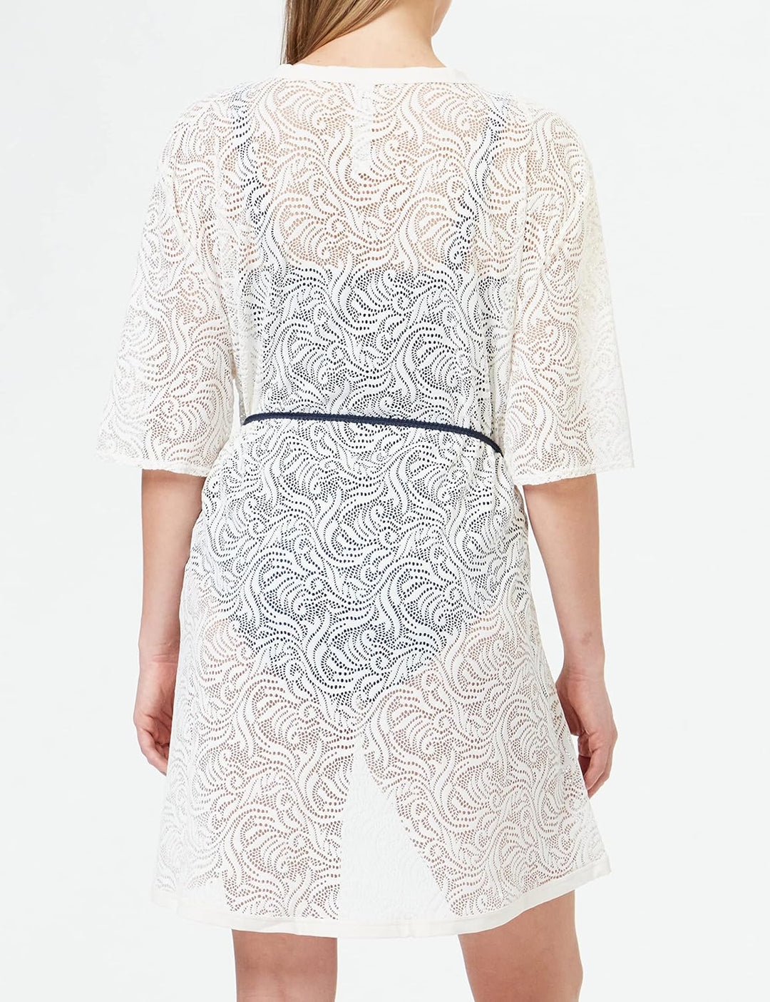 Sans Complexe Damen Cover Up Strandkleid, Ivory, TU