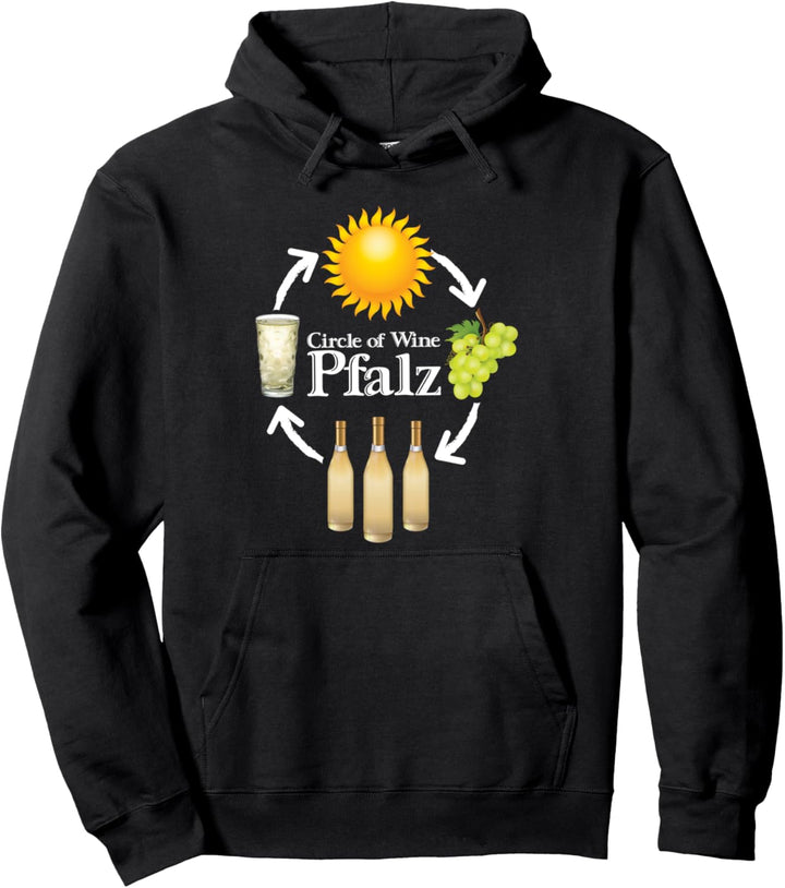Circle of Wine Pfalz Palz Pfälzer Dialekt Weinschorle Woi Pullover Hoodie