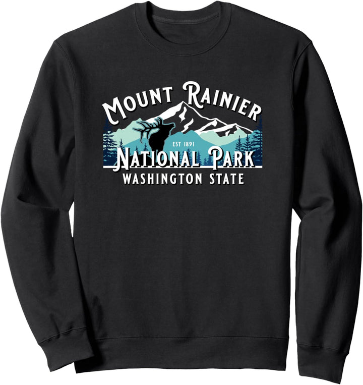 Vintage-Souvenir aus Washington, Mount Rainier-Nationalpark Sweatshirt