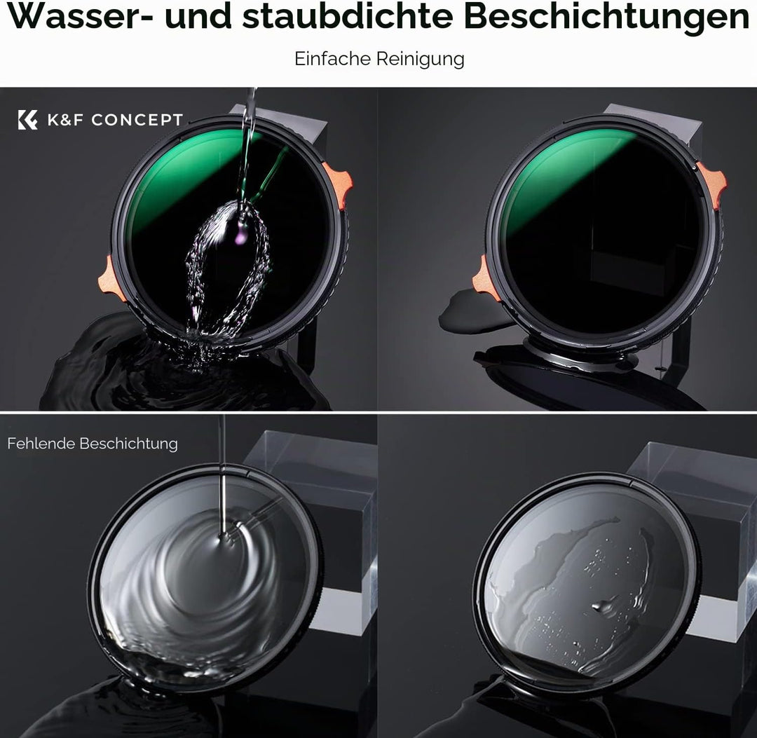 K&amp;F CONCEPT Polfilter (CPL) &amp; ND4-ND64 Filter 95mm 2-in-1 multifunktionaler Filter（2-6 Blendenstufen