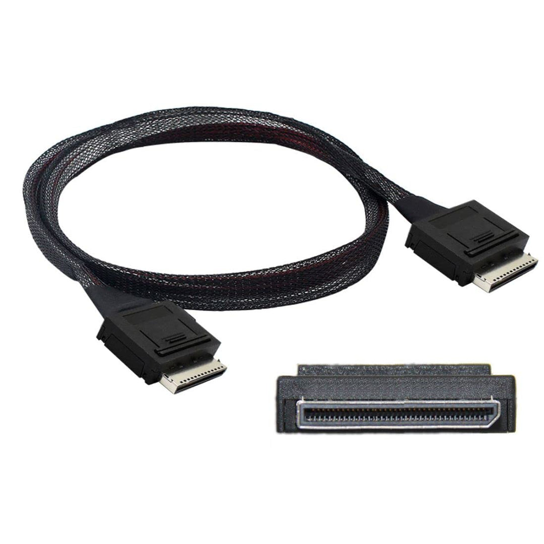 chenyang CY SFF-8611 auf SFF-8611 Kabel,OCuLink PCIe PCI-Express SFF-8611 8x 8-Lane Stecker auf Stec