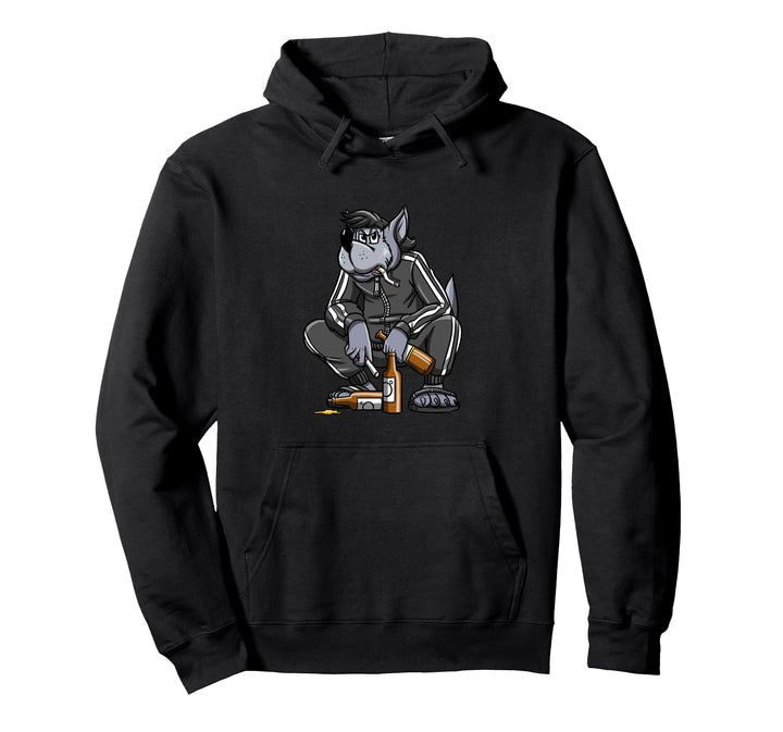 Russischer Gopnik Russenhocke Nu Pogodi Wolf Russian Pullover Hoodie