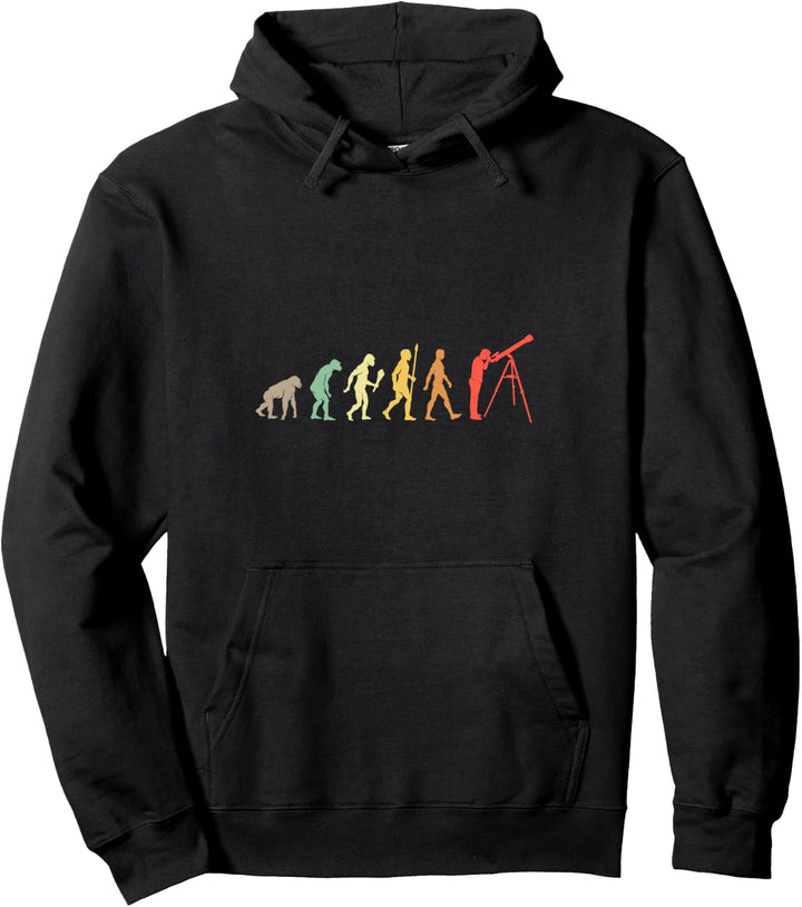 Astronomie Evolution Geschenk Vintage Astronom Pullover Hoodie