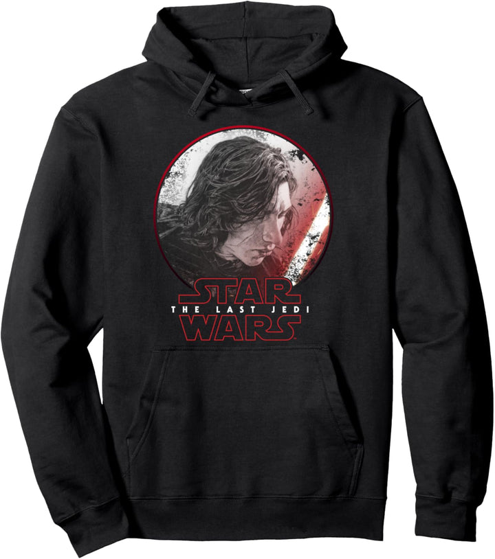 Star Wars The Last Jedi Kylo Ren Side Circle Portrait Pullover Hoodie