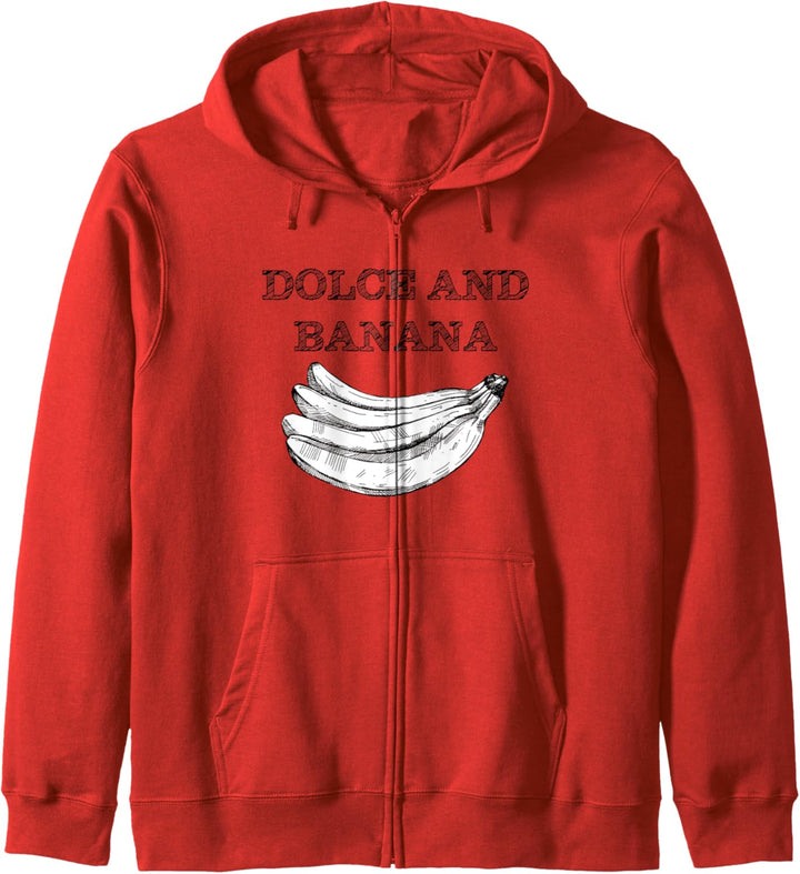 Funny Cool Sketch Drawing Dolce and Banana Graphic Designs Kapuzenjacke