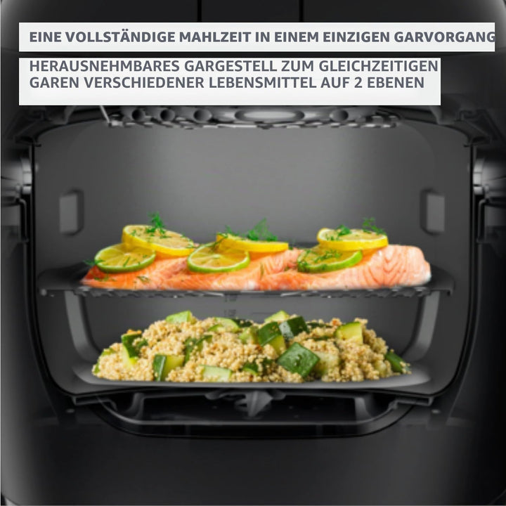Moulinex Multicook &amp; Fry, Multikocher &amp; Integrierter Airfryer, 12 Programme, Kochen auf 2 Ebenen, ve