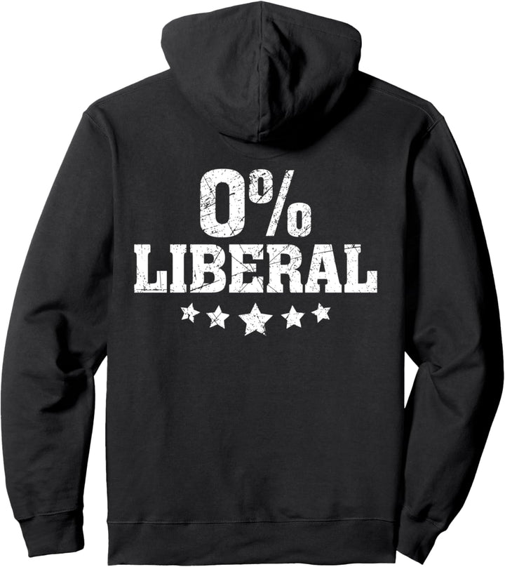 0% Liberal American Stars Pullover Hoodie