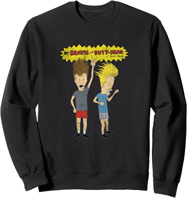 MTV Classic Beavis And Butt-Head Rockin Sweatshirt