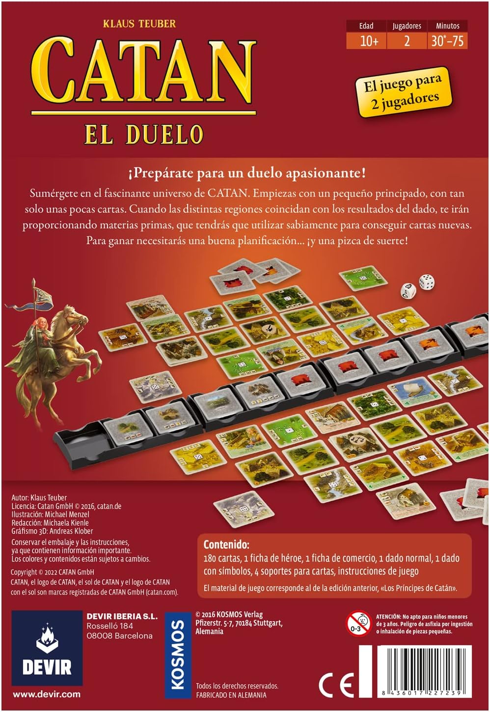 Devir Iberia- 227239 Catan der Duelo, Mehrfarbig Verkostung der Trauer, Verkostung der Trauer