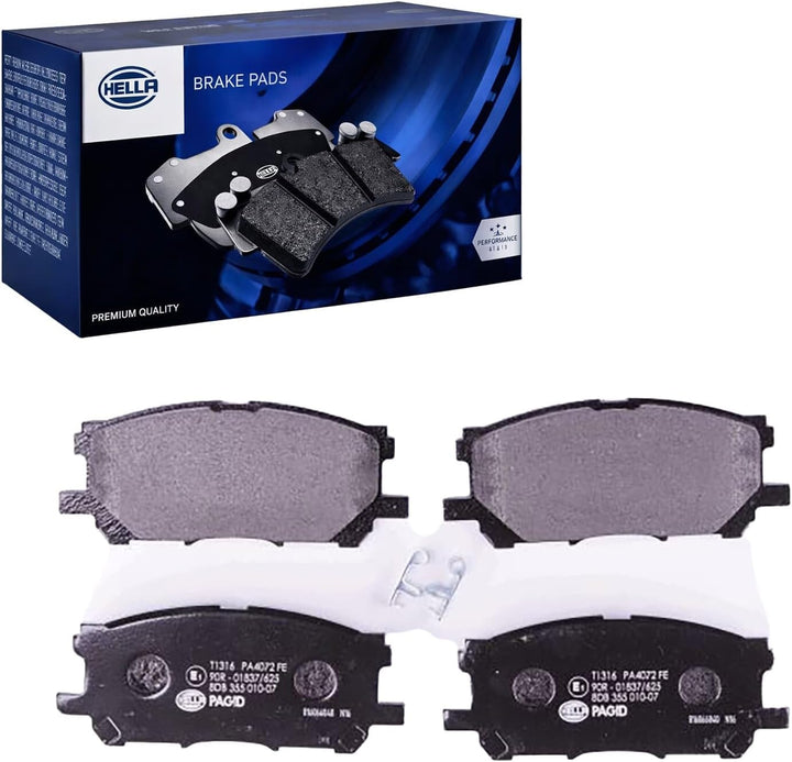 HELLA PAGID 8DB 355 010-071 Bremsbelagsatz - T1316 - Dicke/Stärke: 17mm - Bremssystem: Akebono - nic