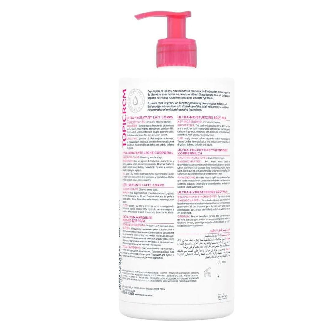 Topicrem Körpercreme, 1000 ml Mandel 1 l (1er Pack), Mandel 1 l (1er Pack)