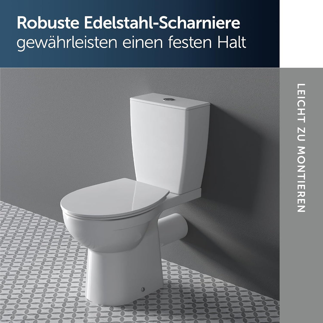 Ideal Standard E131701 Eurovit WC-Sitz, Weiss Universal Design ohne