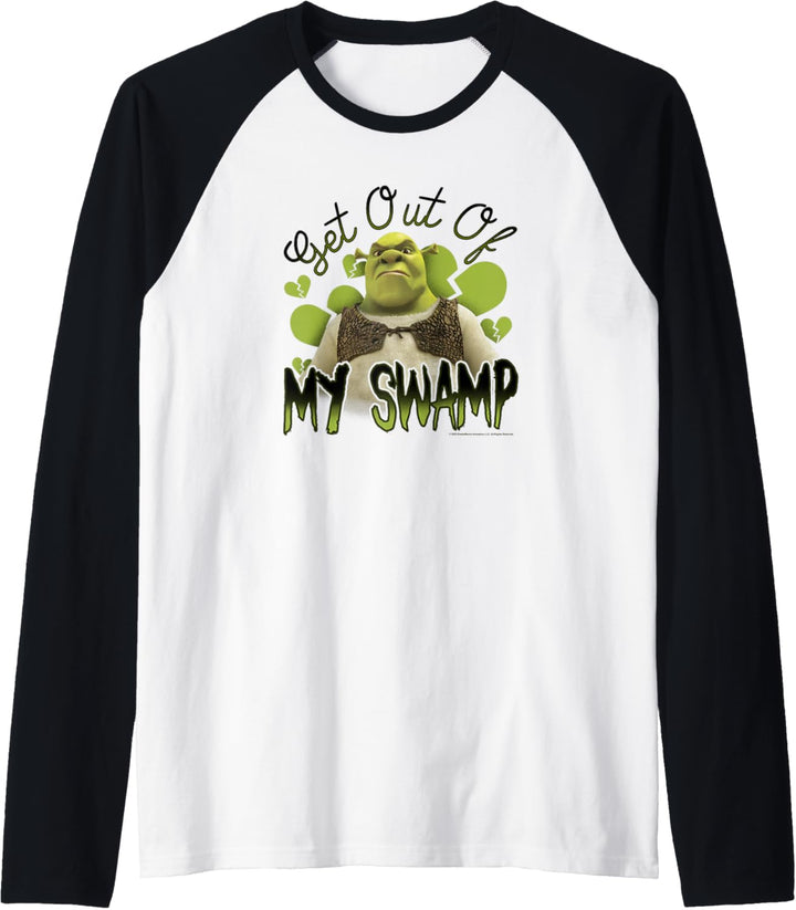 Shrek Get Out Of My Swamp Broken Hearts Portrait Raglan