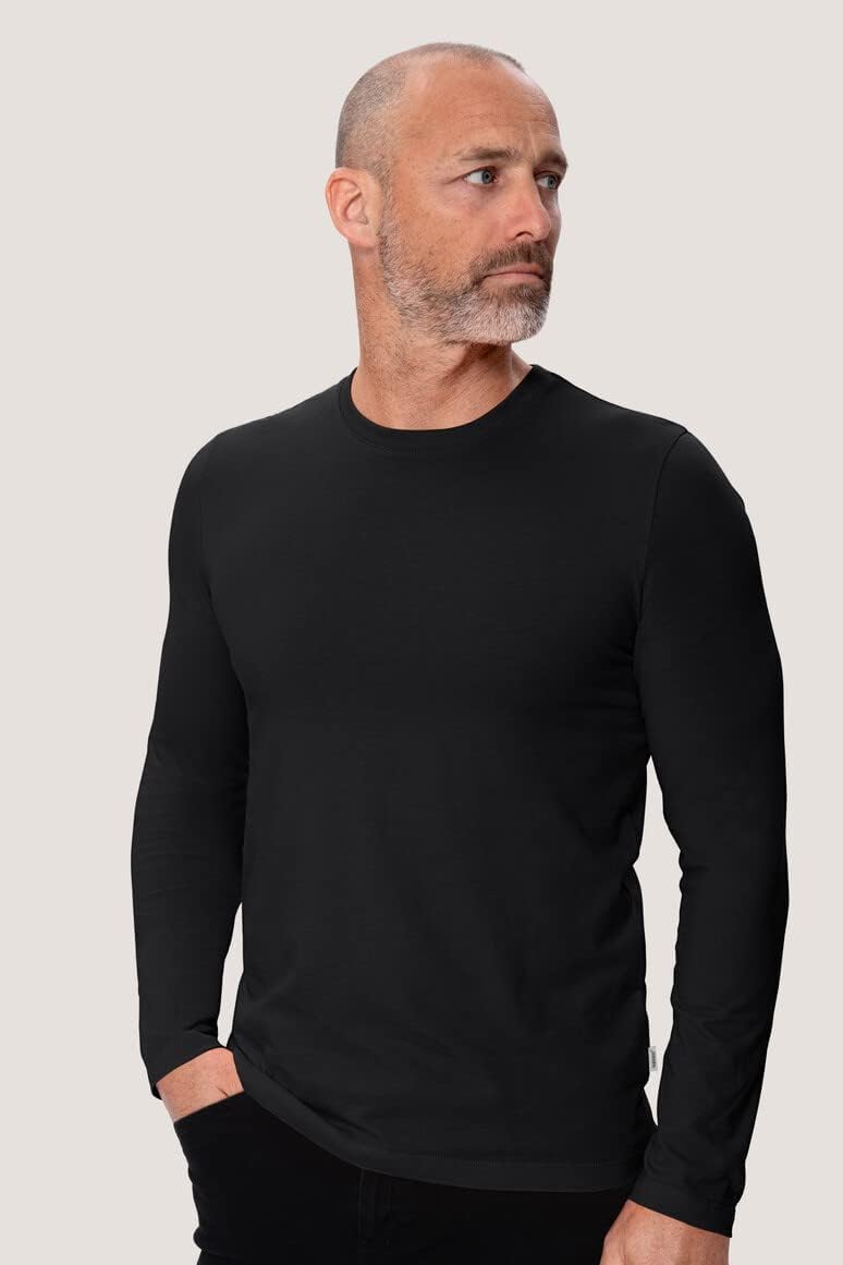 Hakro Longleeve Performance XXL Schwarz, XXL Schwarz