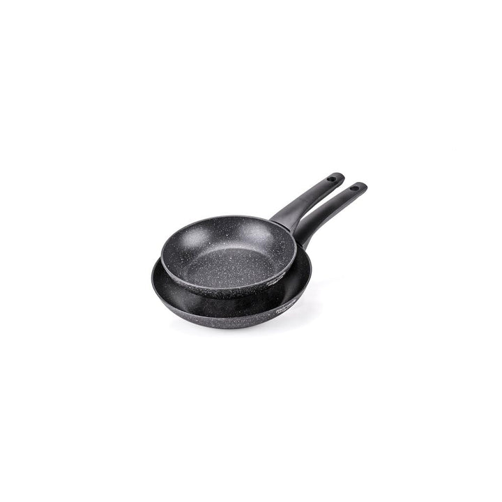 Moneta Formidabile Stone Set mit 2 Antihaft-Pfannen 24-28 cm, auch für Induktion, 100% Made in Italy