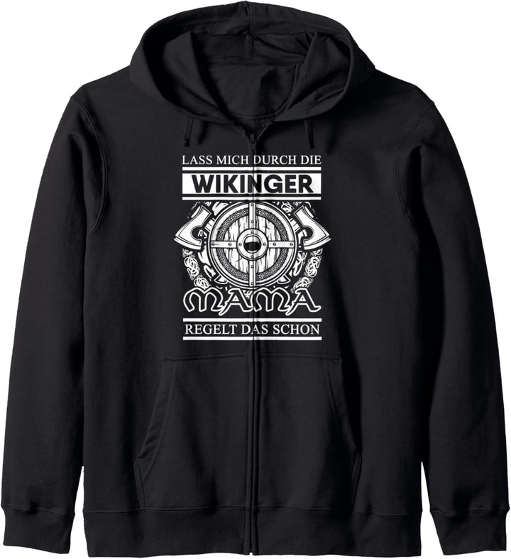 Wikinger Mama Thor Kriegerin Kapuzenjacke