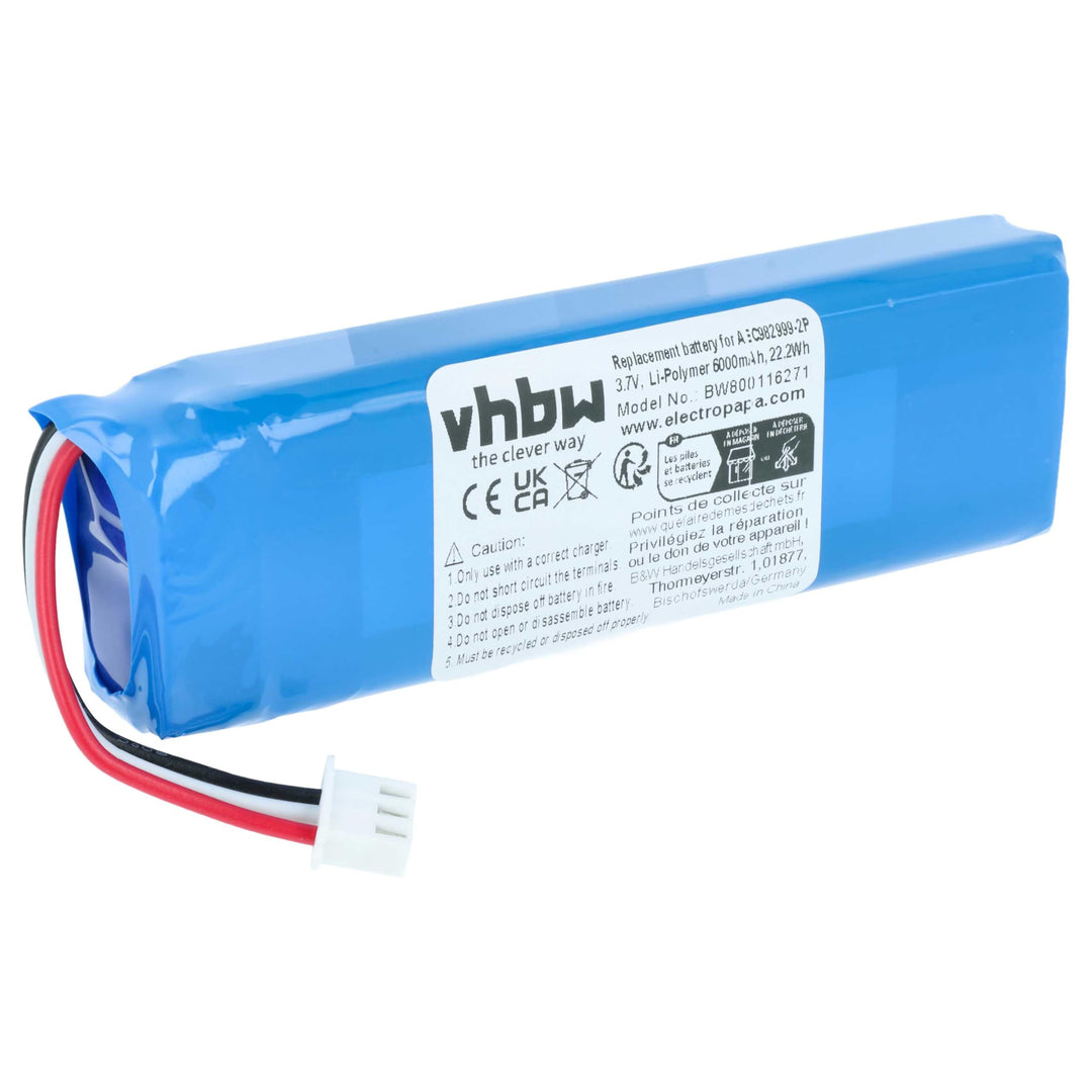 vhbw Akku kompatibel mit JBL Charge (1. Generation) Bluetooth Lautsprecher - Ersatz für AEC982999-2P