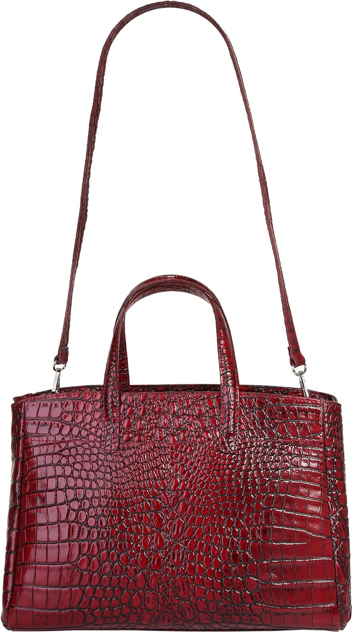 Cluty Grosse Grösse: Damen, Leder Damen Handtasche Rot, Rot