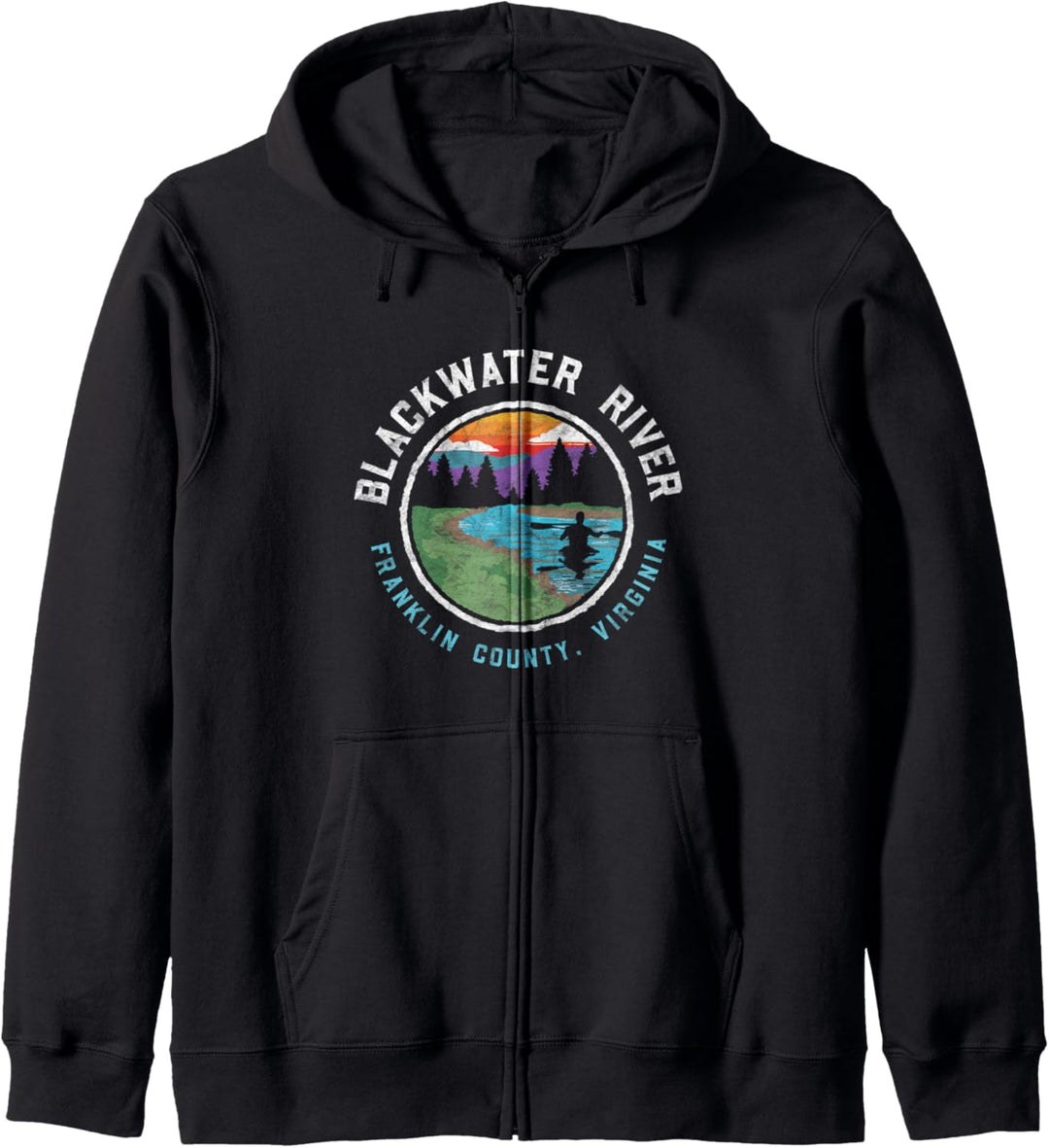 Franklin County Kayak Graphic Kapuzenjacke