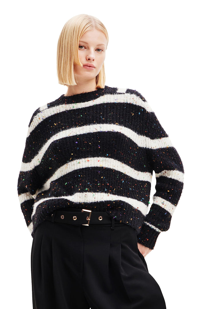 Desigual Damen Pullover_vinalopo Sweater M Schwarz, M Schwarz
